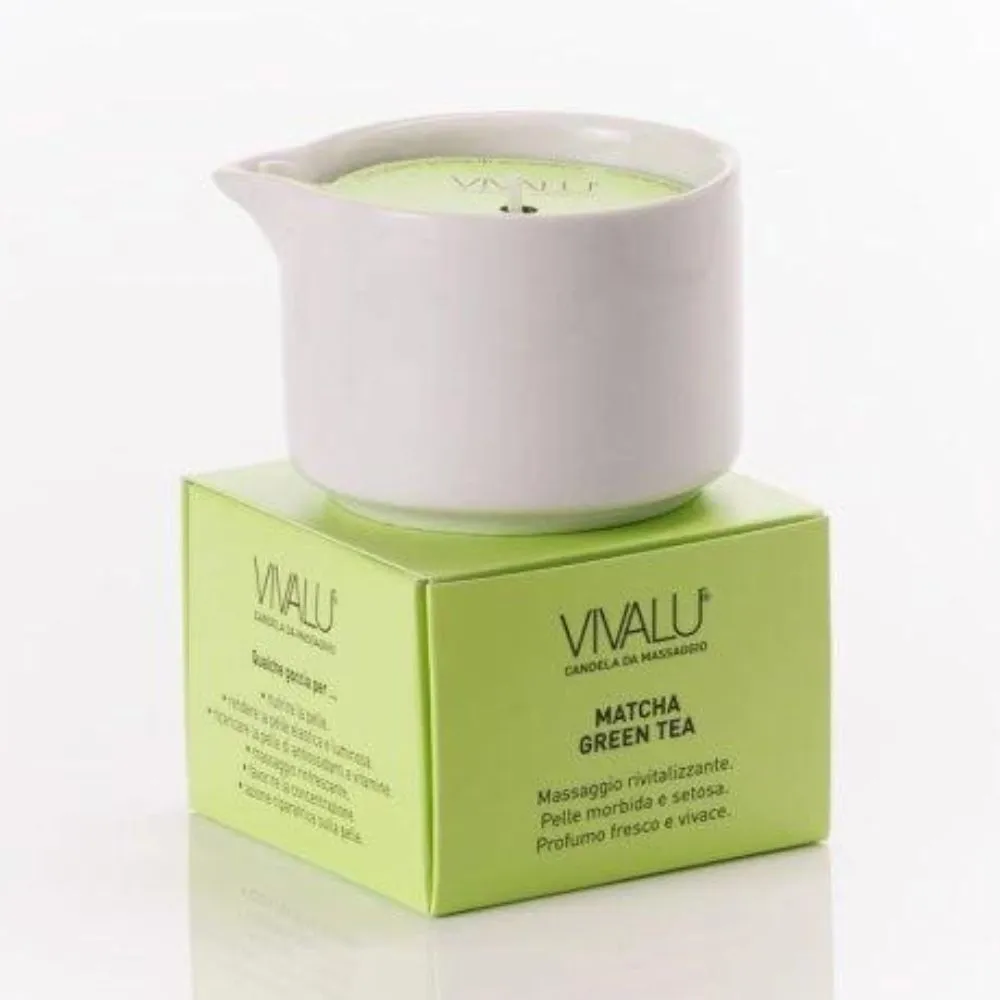 Vivalu Masážní svíčka matcha zelený čaj 100 ml