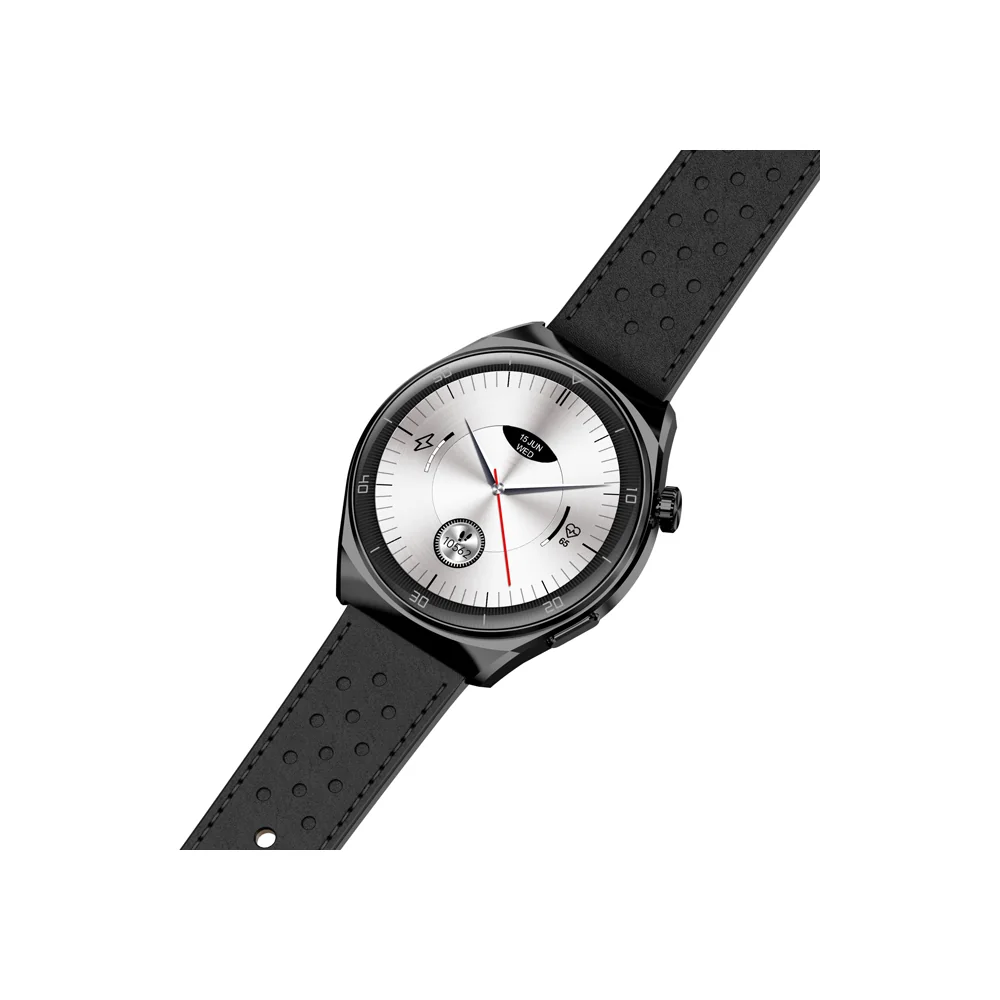 Garett Smartwatch V12 smart hodinky Black Leather