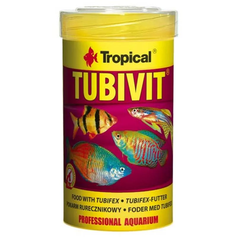 Tropical Tubivit 100ml/20g krmivo s vysokým obsahem bílkovin pro všežravé a masožra