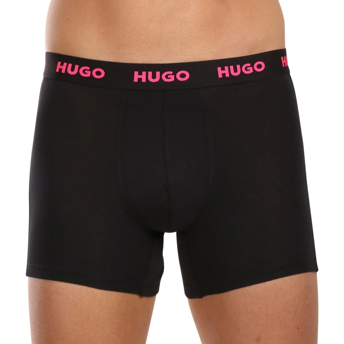 HUGO 3PACK pánské boxerky černé (50503079 971) M 