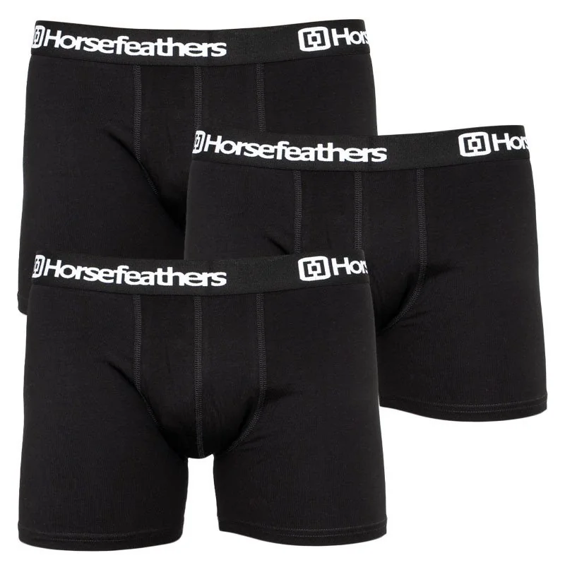 Horsefeathers 3PACK pánské boxerky černé (AM067A) L 