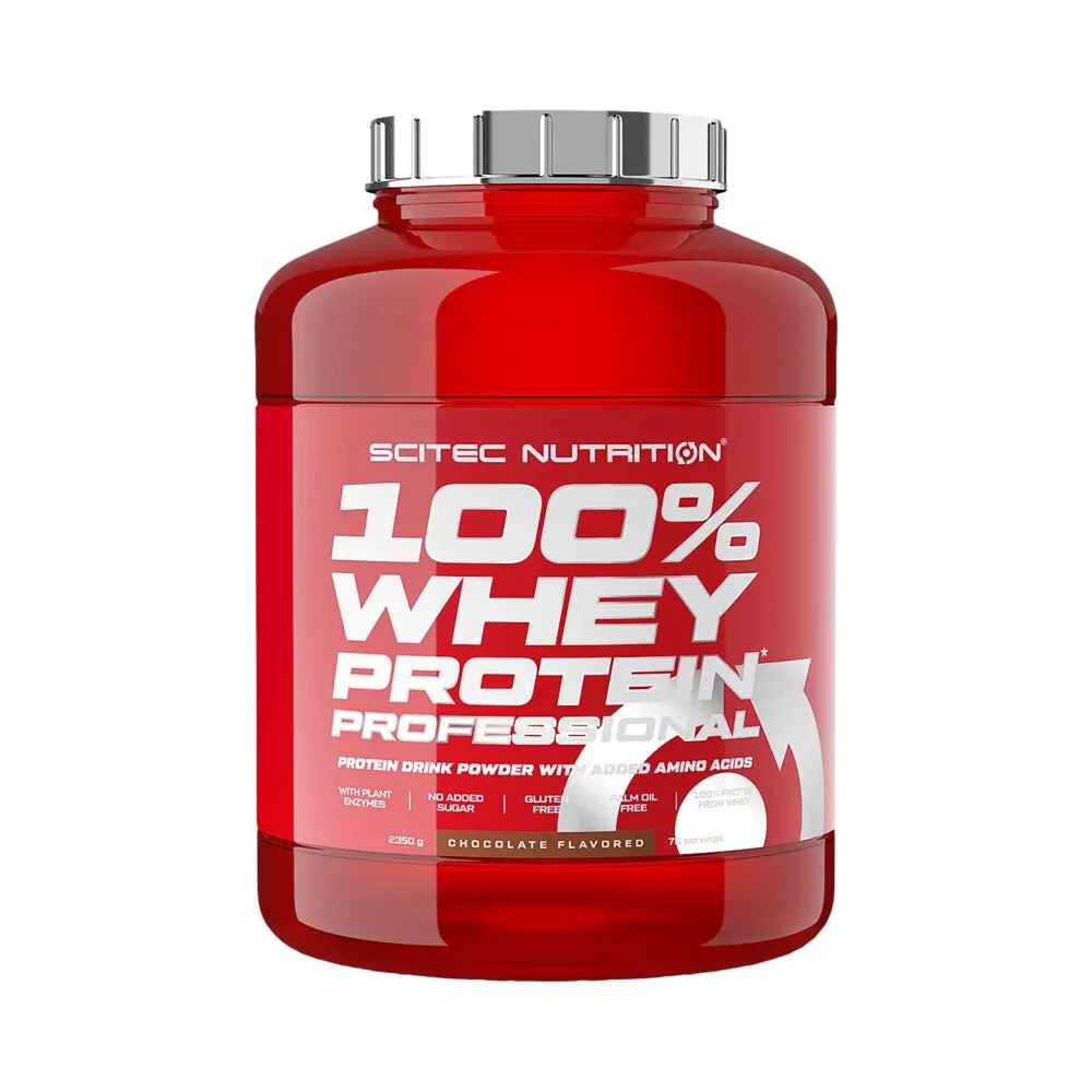 Scitec Nutrition 100% Whey Protein Professional 2350g - čokoláda, lískový oříšek