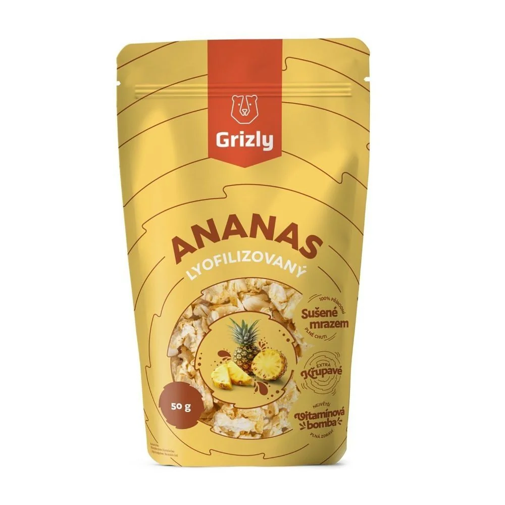 Grizly Ananas lyofilizovaný 50 g