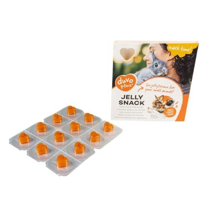 Duvo+ Jelly snack pro hlodavce 12ks 1,2g želé pochoutky s mrkví 