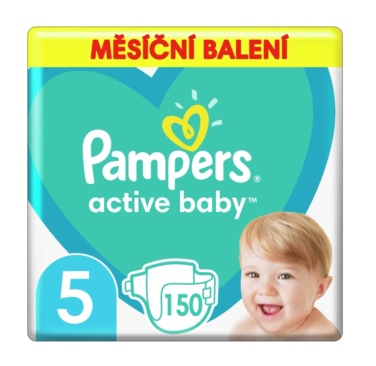 Pampers Active Baby vel. 5 Monthly Pack 11–16 kg dětské pleny 150 ks