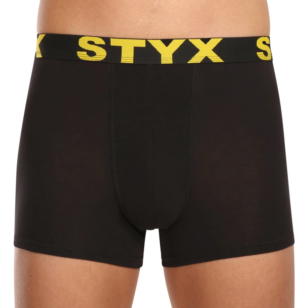 Styx 10PACK pánské boxerky sportovní guma černé (10G9601) XXL 