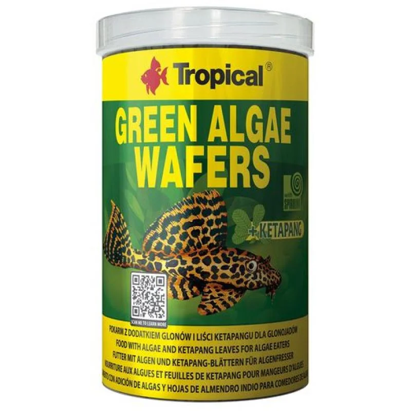 Tropical Green Algae Wafers 250ml/113g krmivo ve formě oplatek se spirulinou 