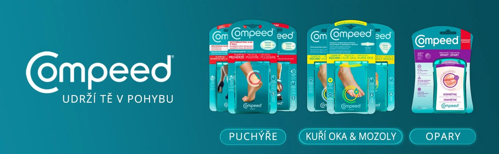 Compeed Náplast na puchýře malá 6 ks