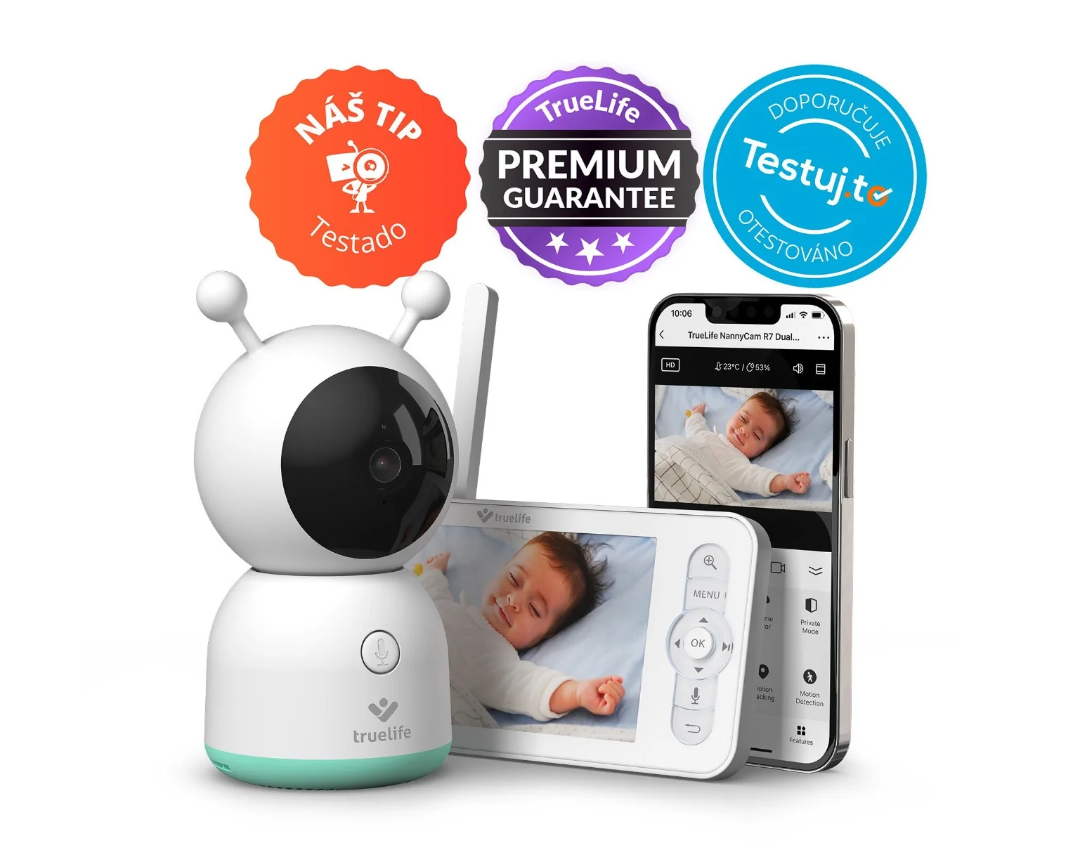 Truelife NannyCam R7 Dual Smart rotační chůvička