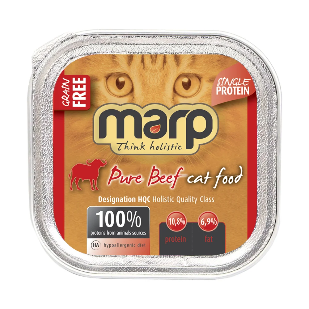 Marp Holistic Beef Vanička s hovězím krmivo pro kočky 100 g