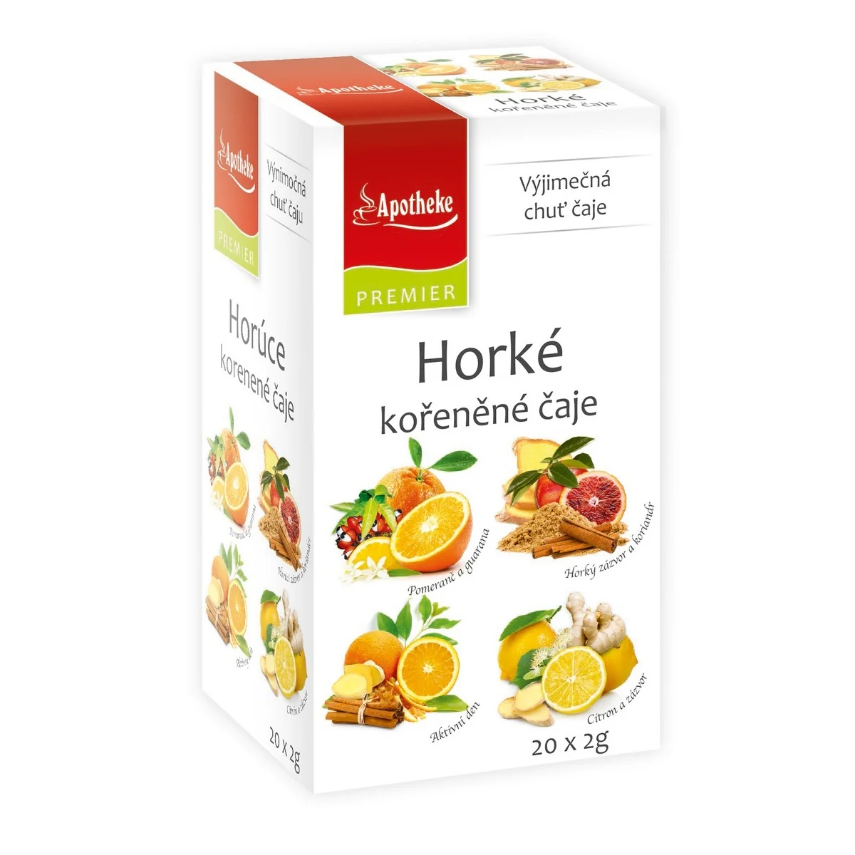 Apotheke Horké kořeněné čaje 4v1 nálevové sáčky 20x2 g