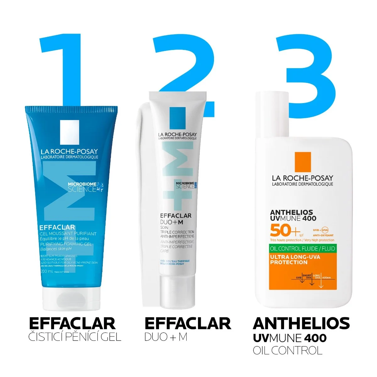 La Roche-Posay Effaclar čisticí pěnivý gel 200 ml