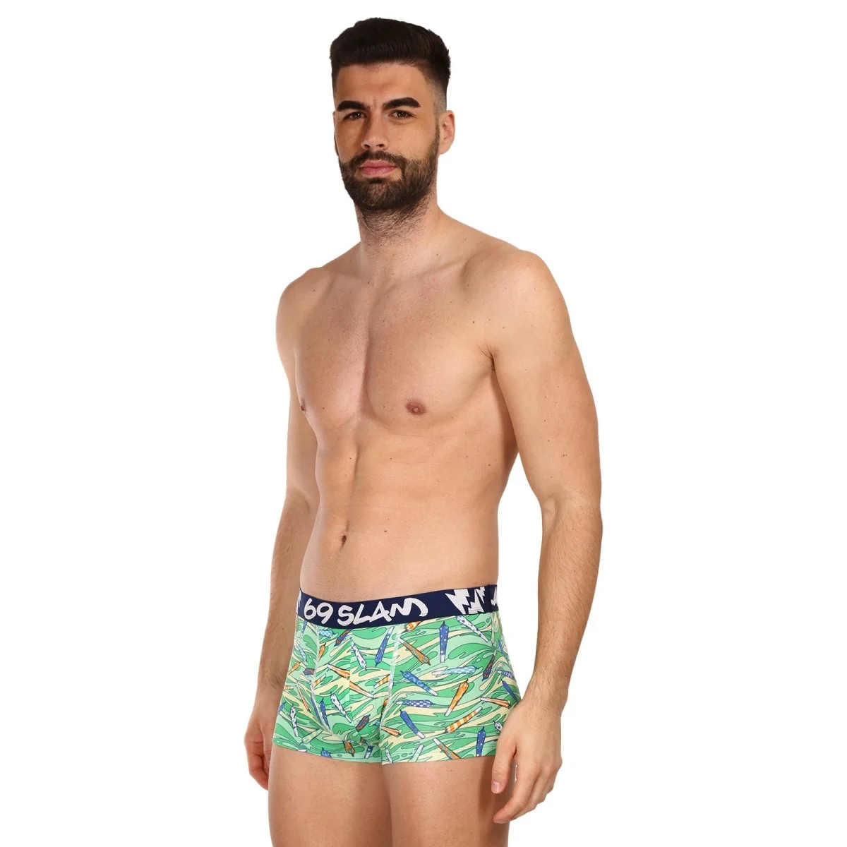 69SLAM Pánské boxerky hip bamboo vegan 420 eliyah (MHBVGN-BB) XL 