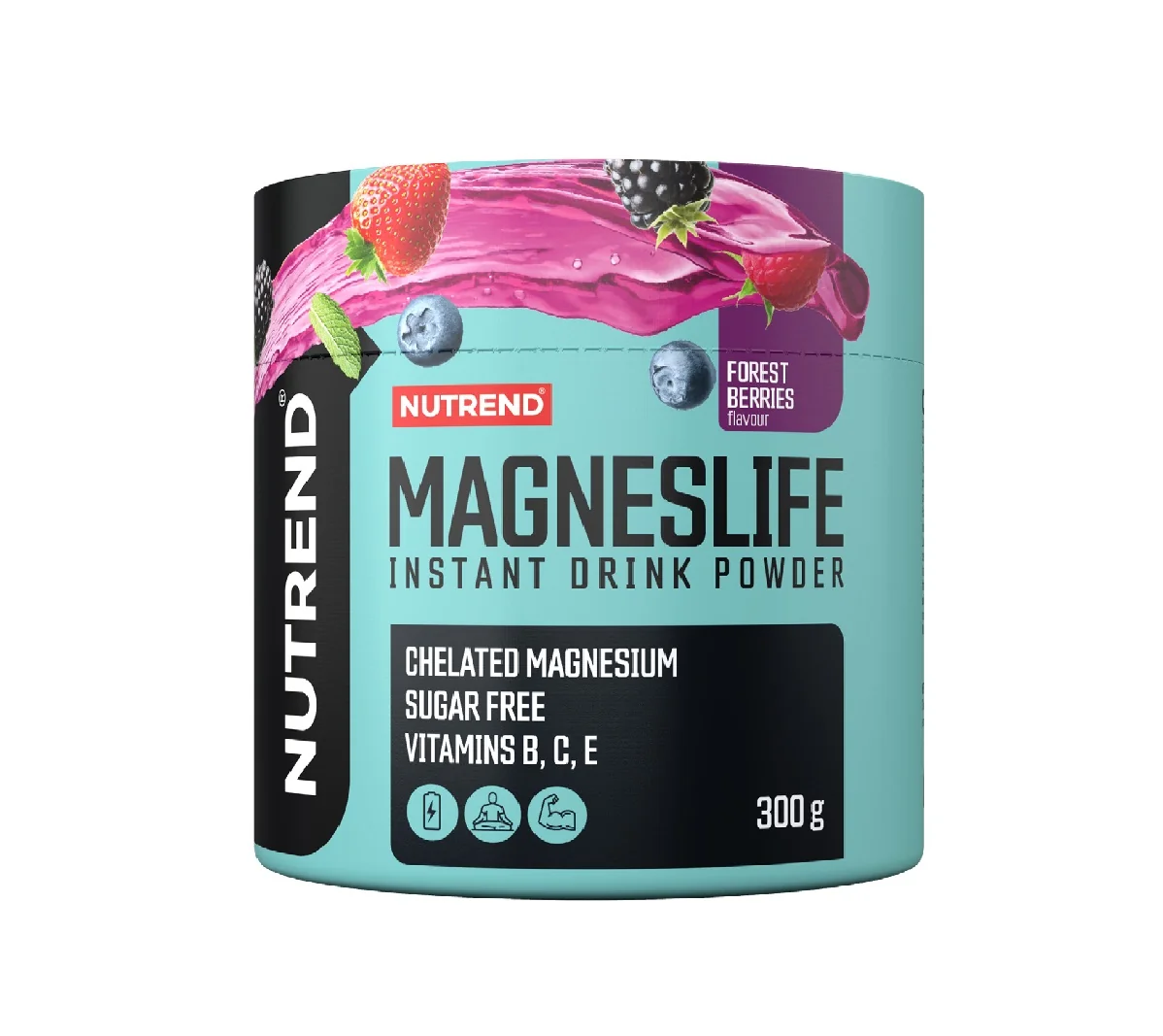 Nutrend Magneslife Instant Drink Powder lesní plody 300 g