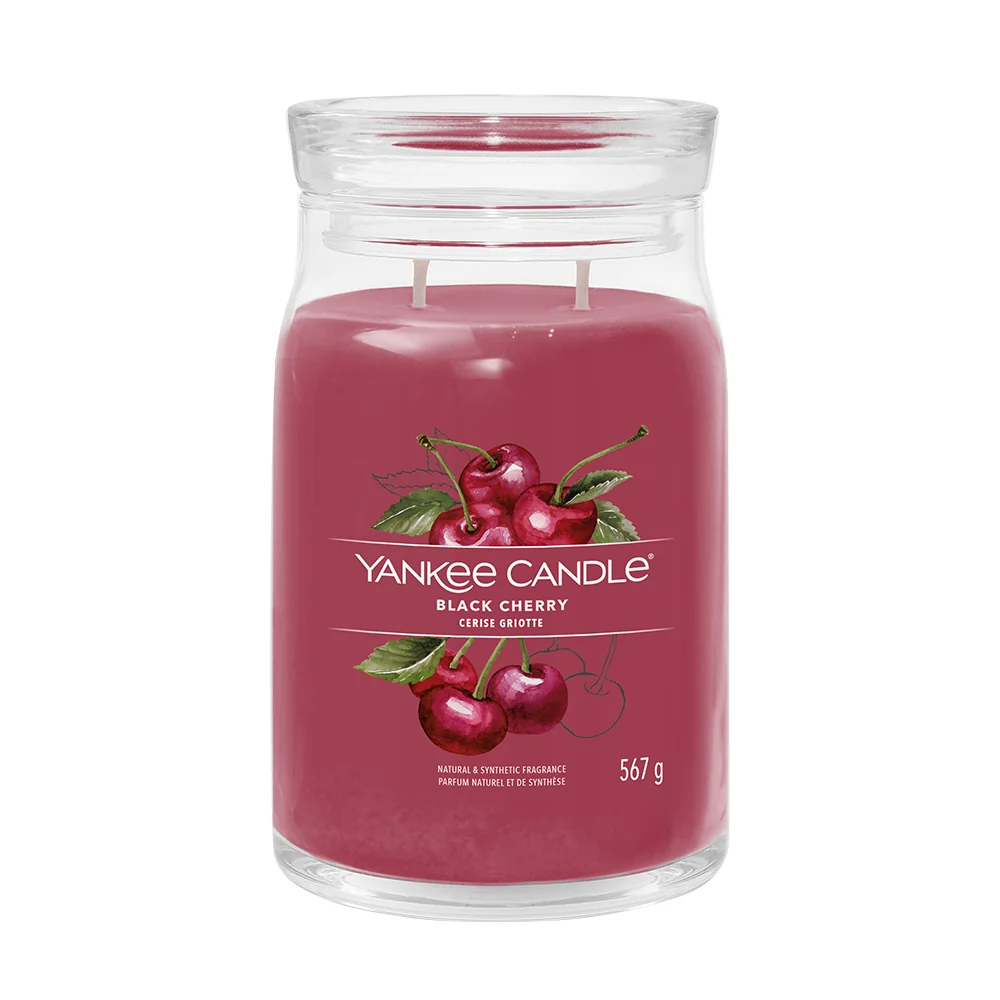 Yankee Candle Vonná svíčka Black Cherry 2 knoty 567 g