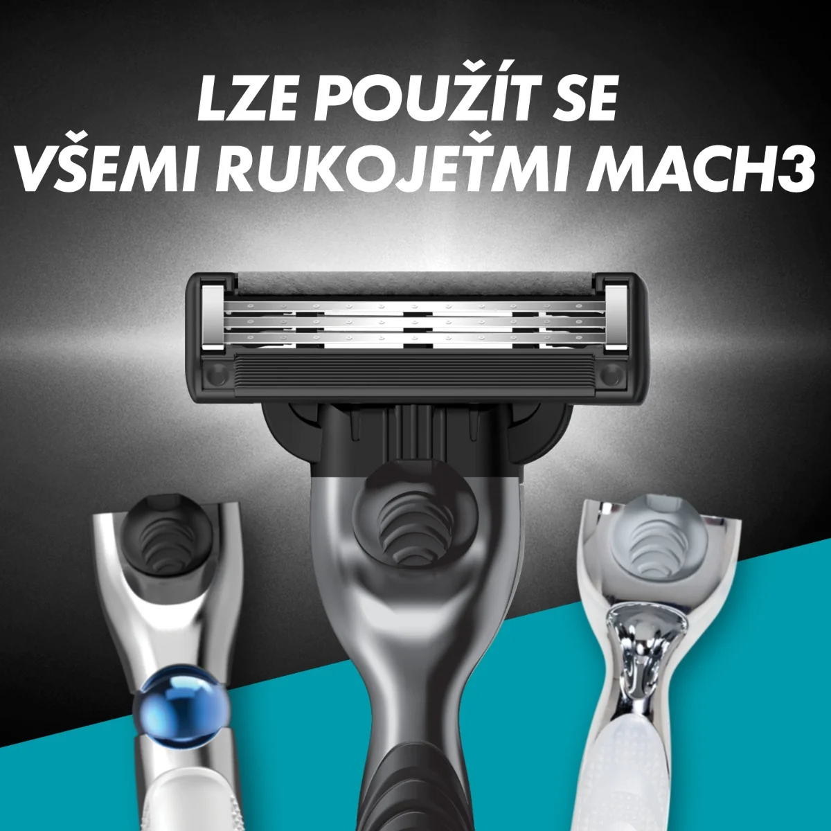 Gillette Mach3 Charcoal náhradní hlavice 5 ks