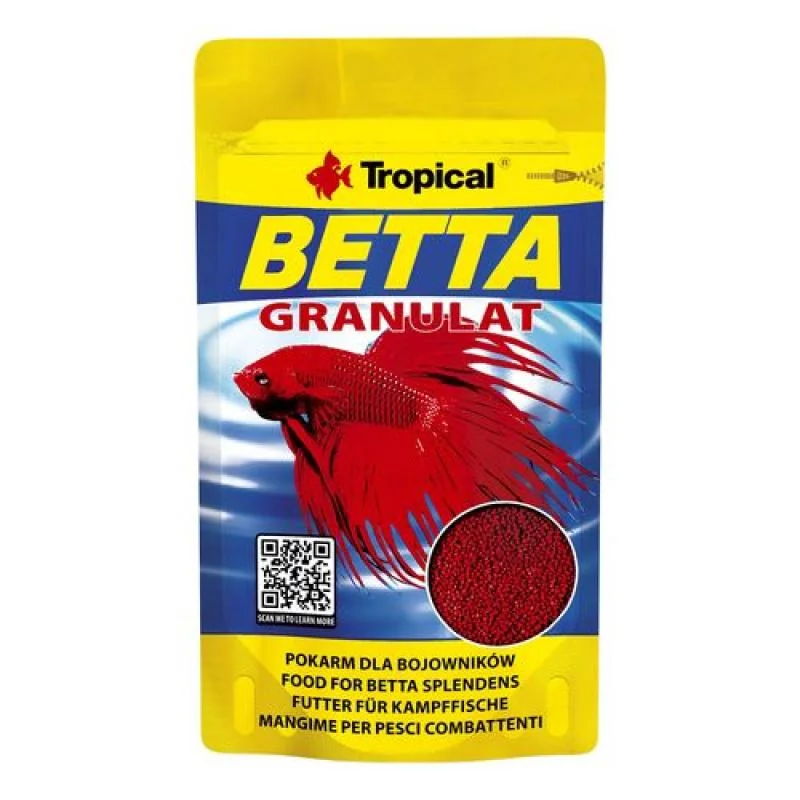 Tropical Betta Granulat 10g základní granulované krmivo pro bojovnice a labyrintové r