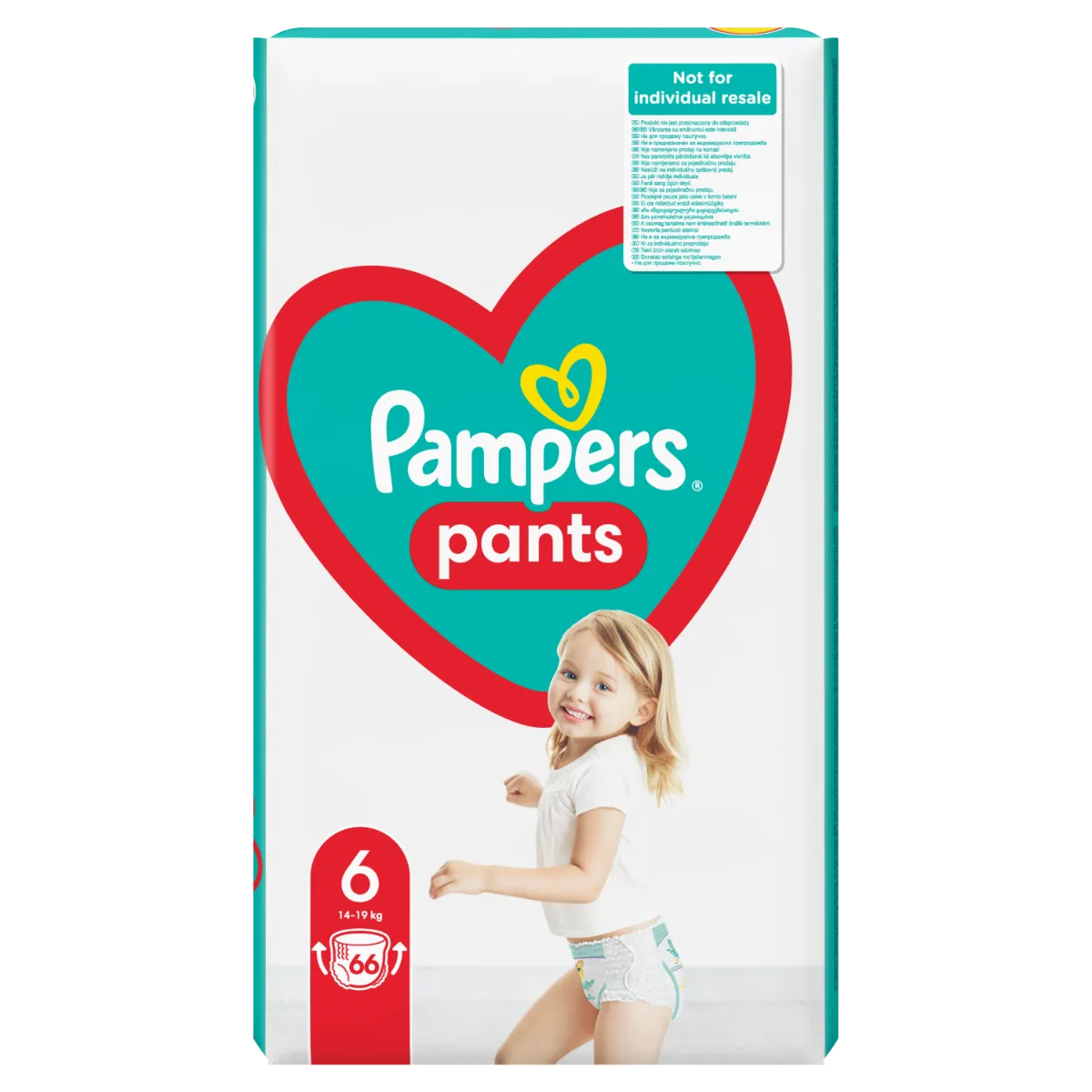 Pampers Pants vel. 6 Monthly Pack 14-19 kg plenkové kalhotky 132 ks