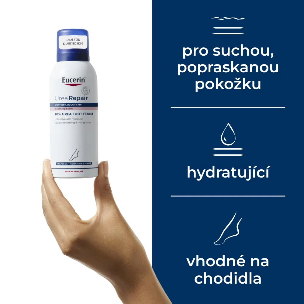 Eucerin UreaRepair Pěna na nohy 10% Urea pro suchou pokožku 150 ml