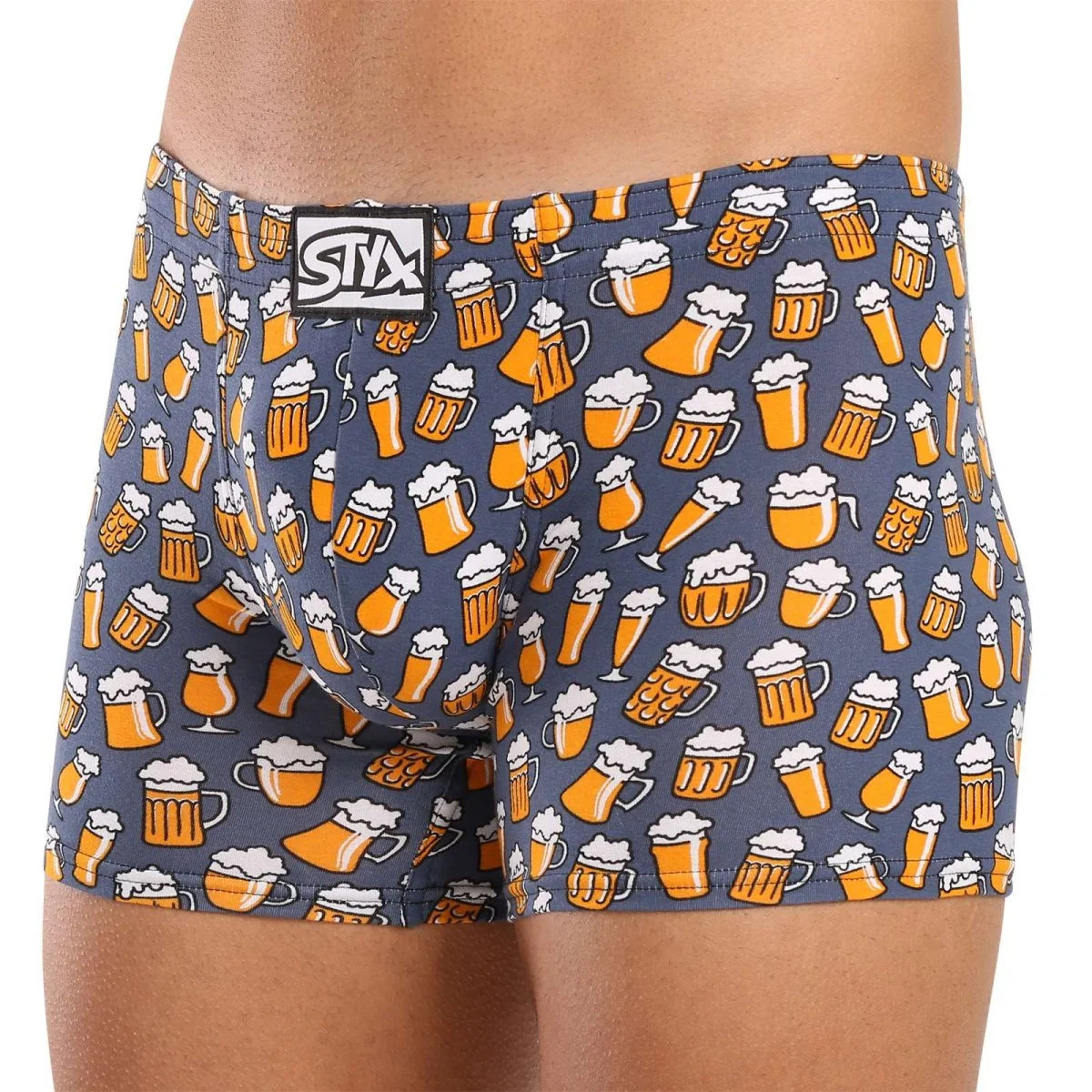 Styx 3PACK pánské boxerky long art klasická guma vícebarevné (3F13714) XL 