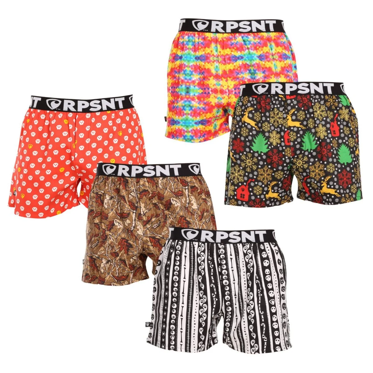 Represent 5PACK pánské trenky exclusive Mike (R3M-BOX-073334414345) M 