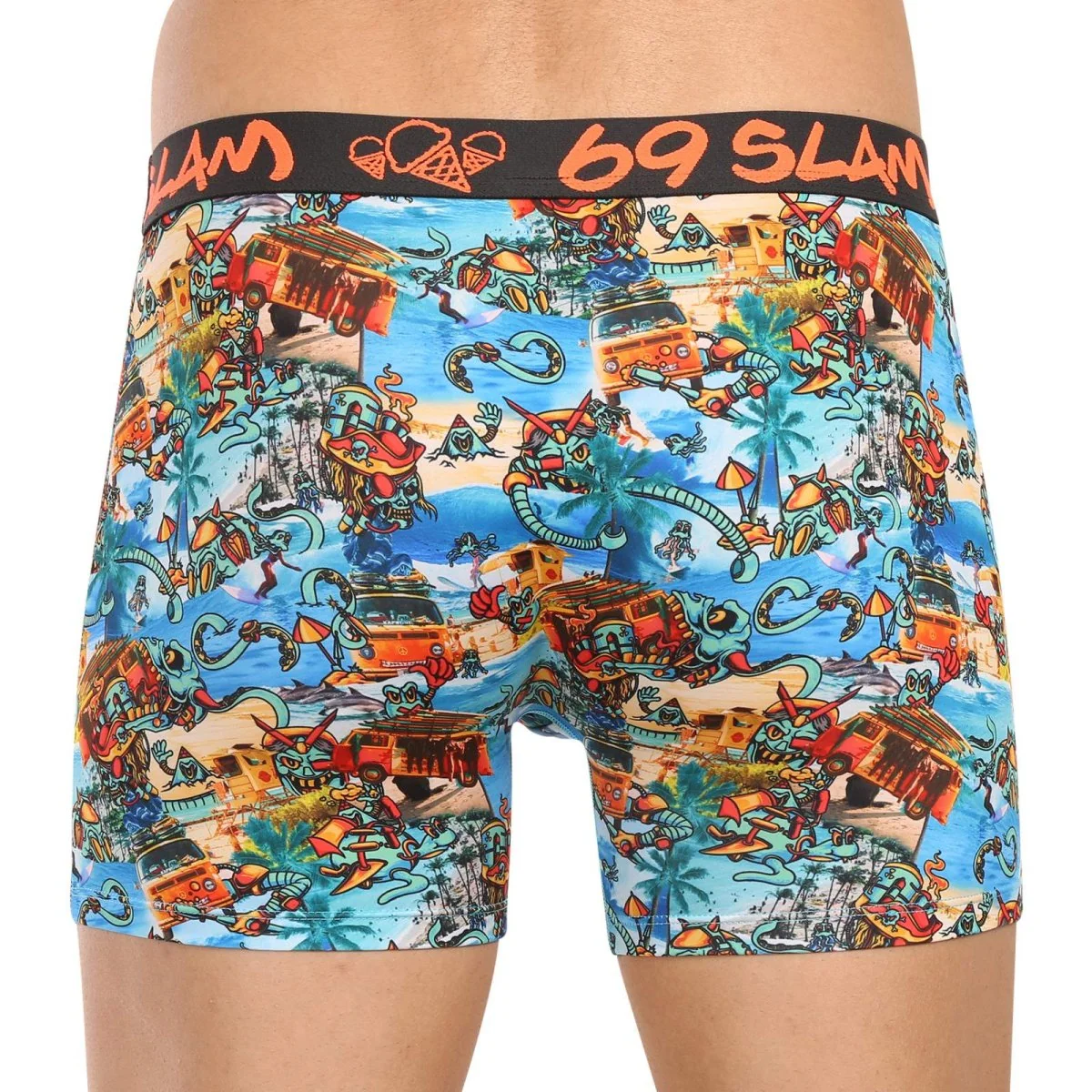 69SLAM Pánské boxerky fit beach bugger dylan (MBYBHG-PO) XL 