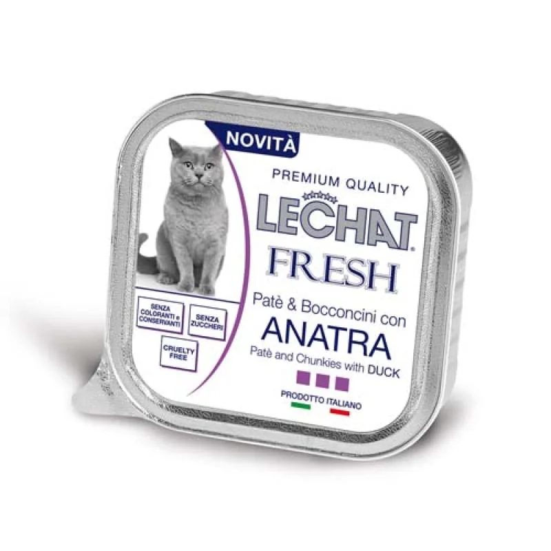 Monge LECHAT FRESH Paté a kousky  kachna  100g pro dospělé kočky