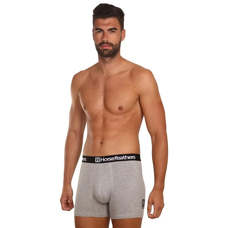 Horsefeathers 3PACK pánské boxerky Dynasty heather gray (AM067C) M 