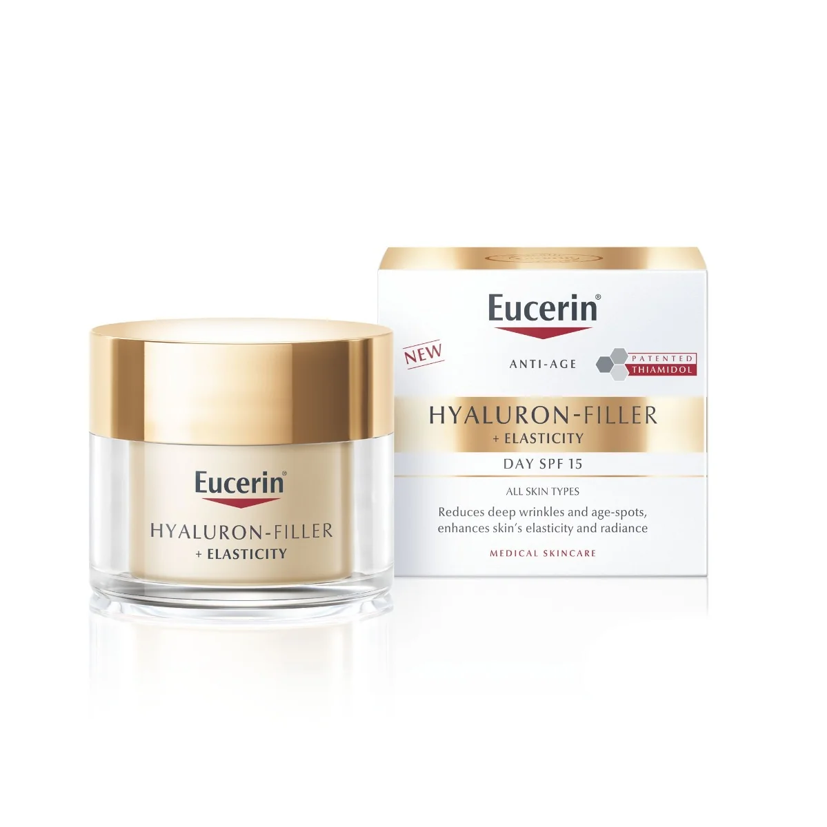 Eucerin Hyaluron-Filler + Elasticity SPF15 denní krém 50 ml