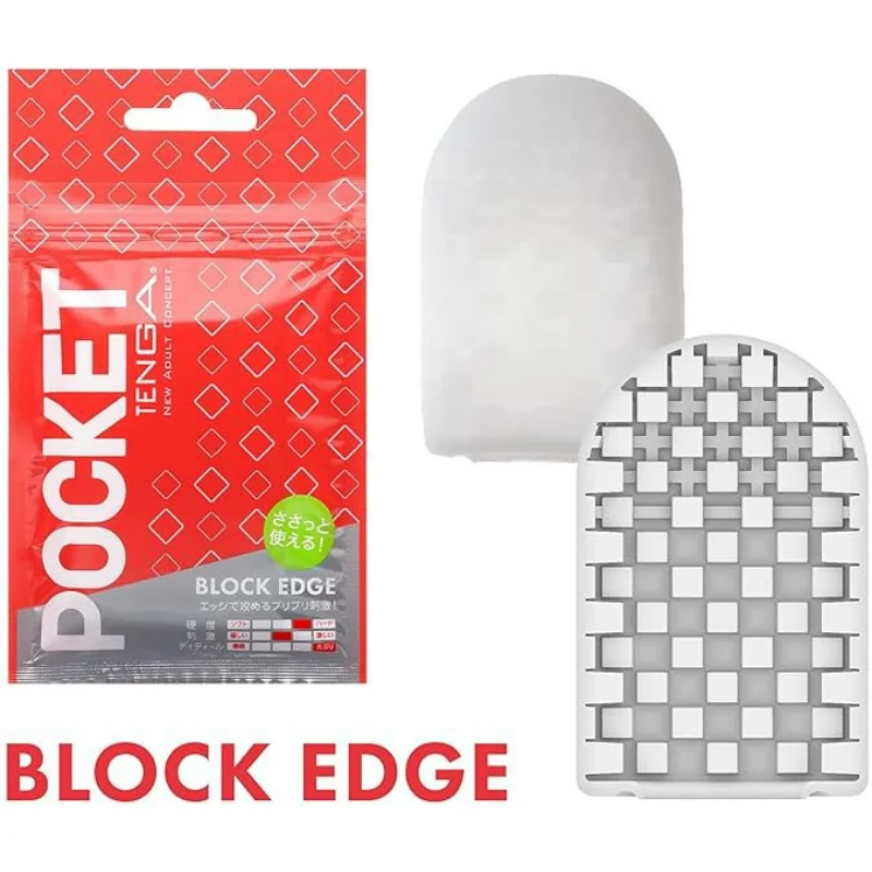 TENGA Jednorázový masturbátor Pocket( (7 cm), červený