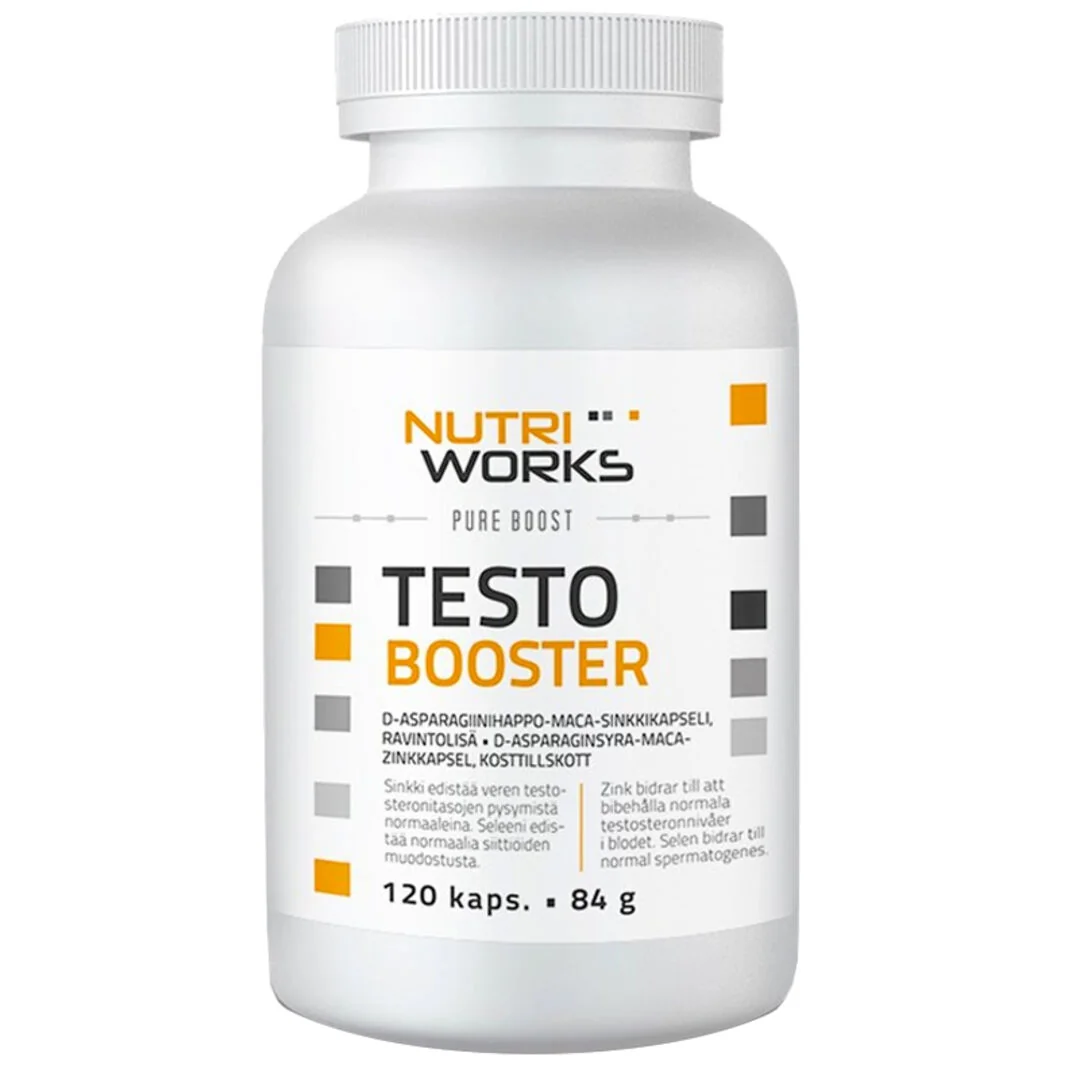 NutriWorks Testo Booster - 120 kapslí