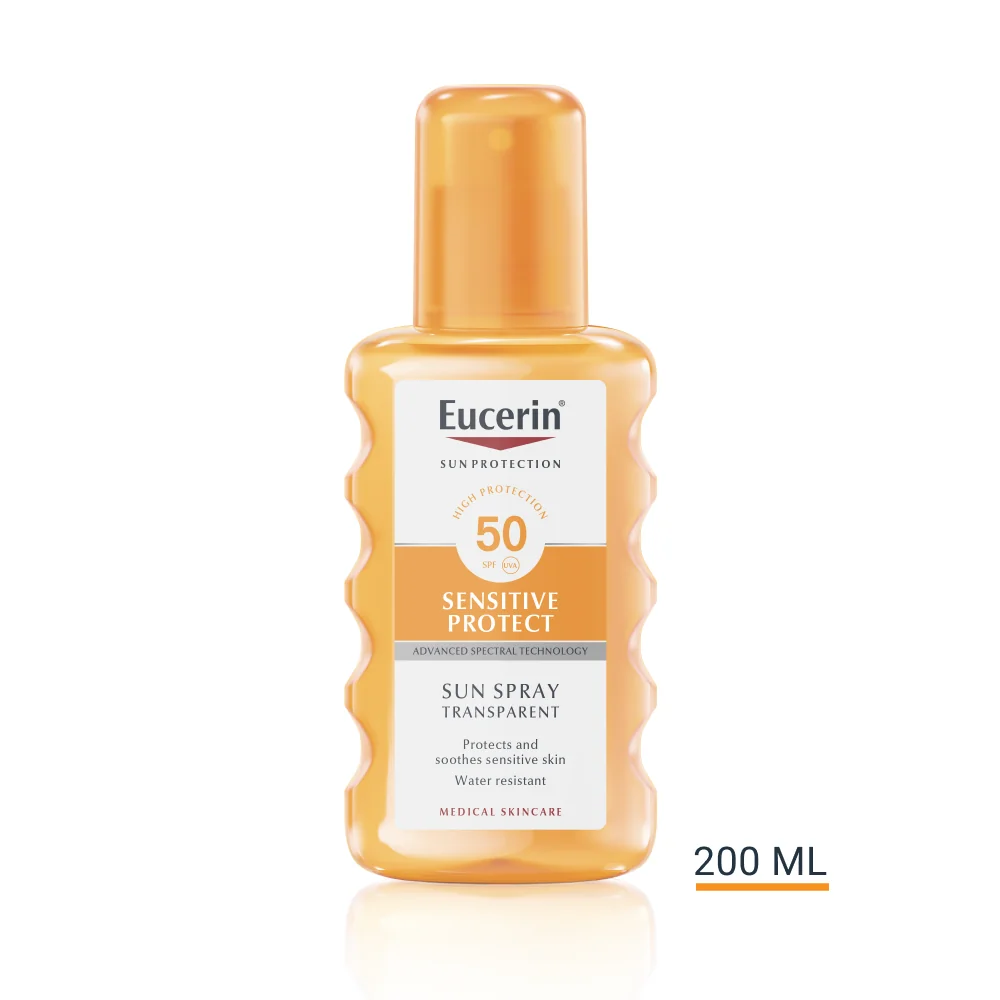 Eucerin SUN Dry Touch Oil Control SPF50+ transparentní sprej 200 ml