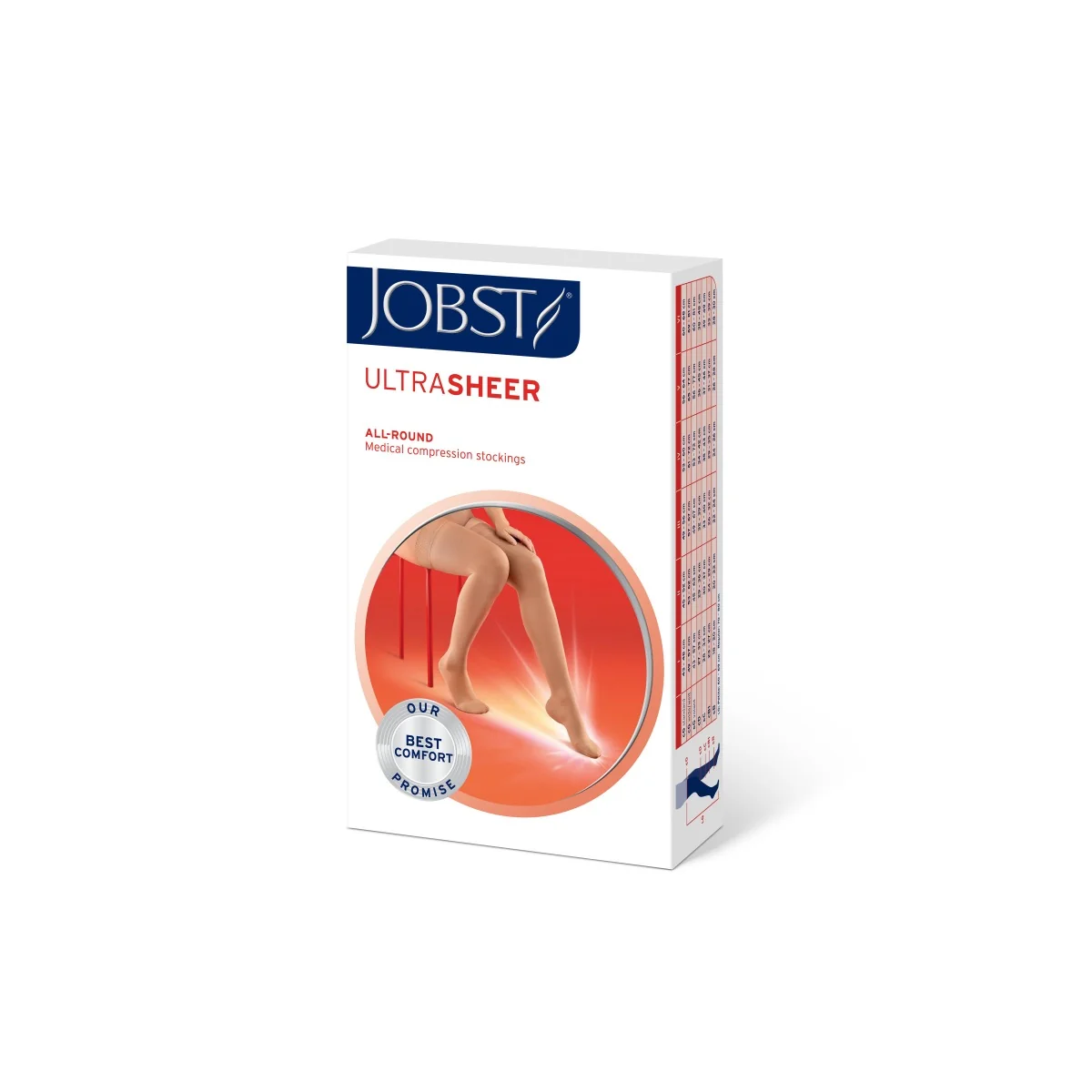 JOBST Ultra Sheer KT 1 Stehenní punčochy bez špice vel. IV 1 pár karamelové