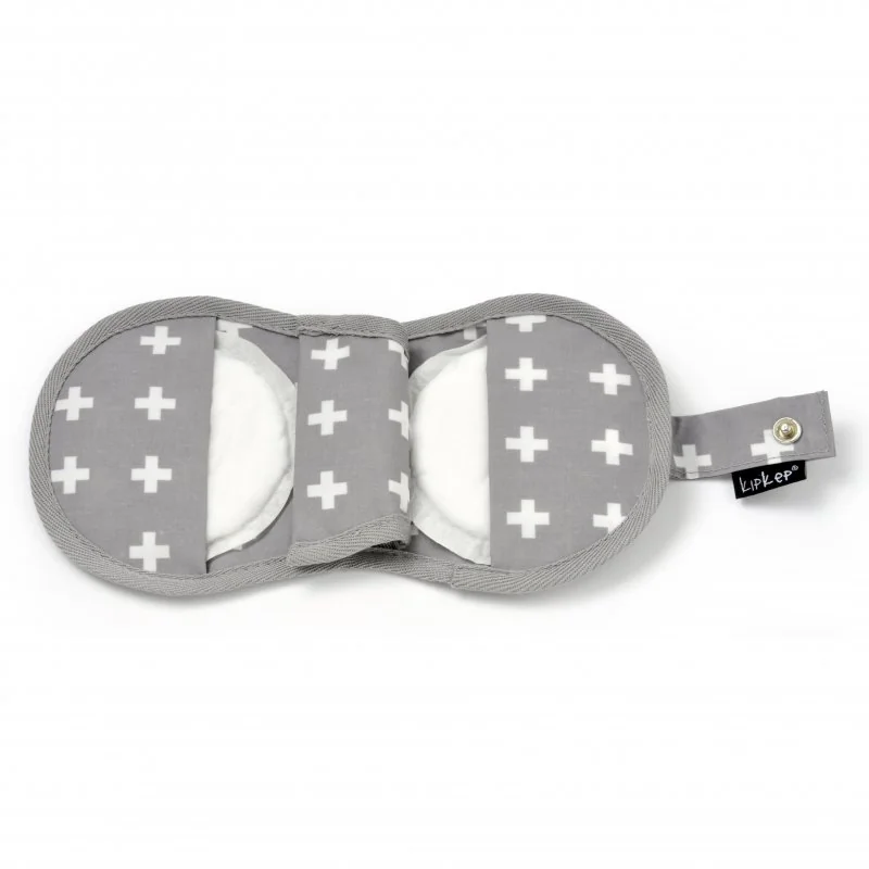 KipKep pouzdro na vložky do podprsenky NURSERY WALLET Crossy Grey 