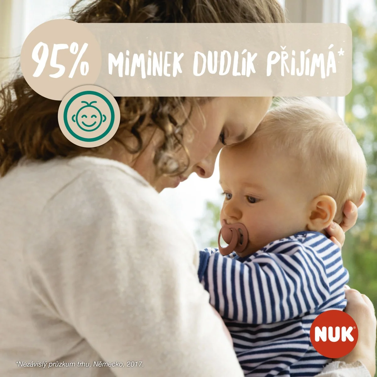 NUK For Nature Dudlík latexový 0-6m 2 ks