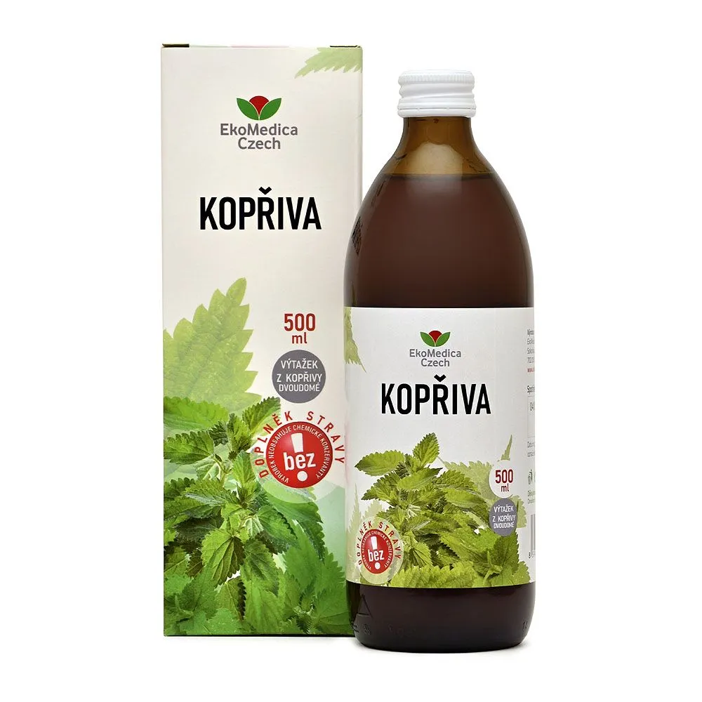 Ekomedica Kopřiva 99,8% šťáva 500 ml