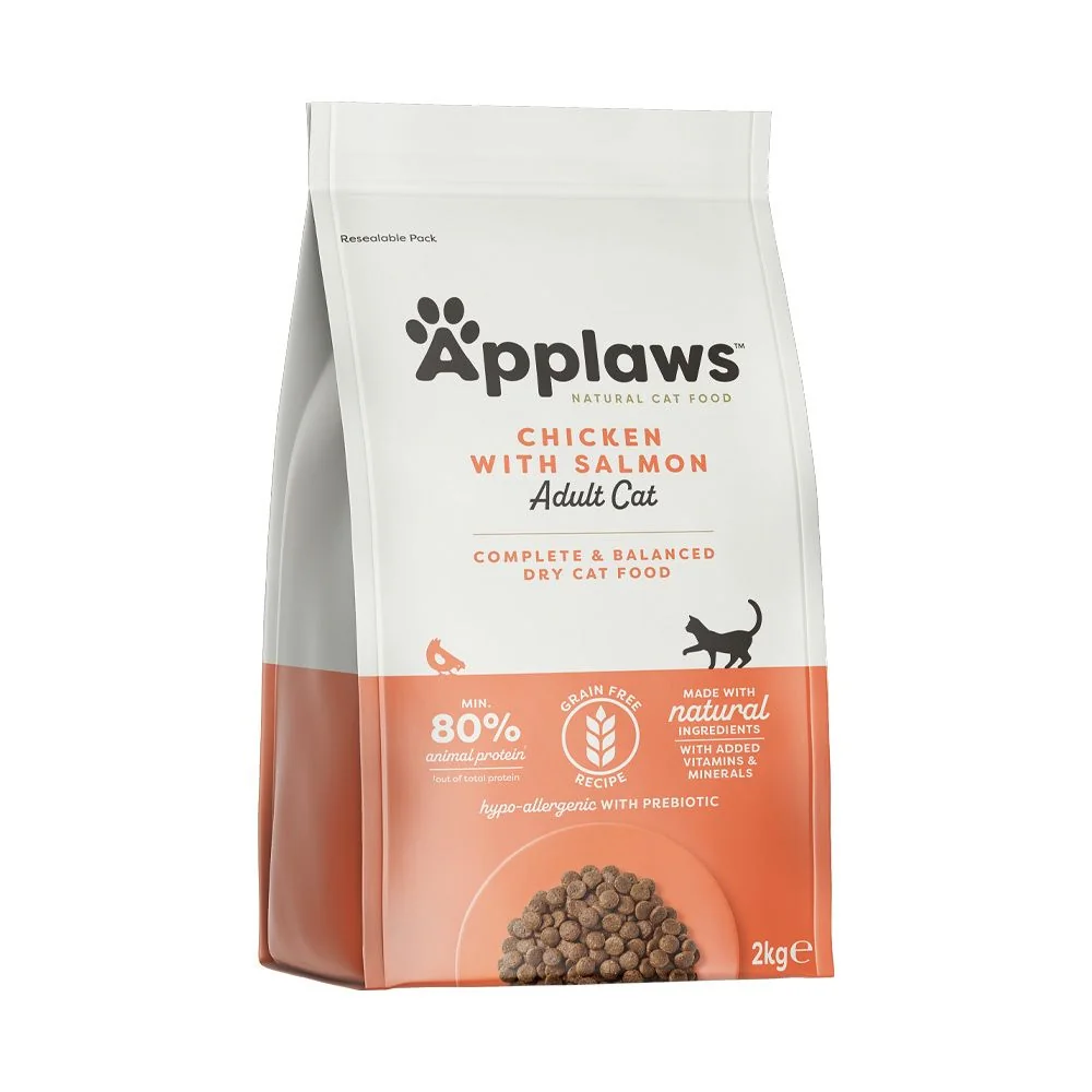 Applaws Cat Adult Kuře s Lososem granule 2 kg