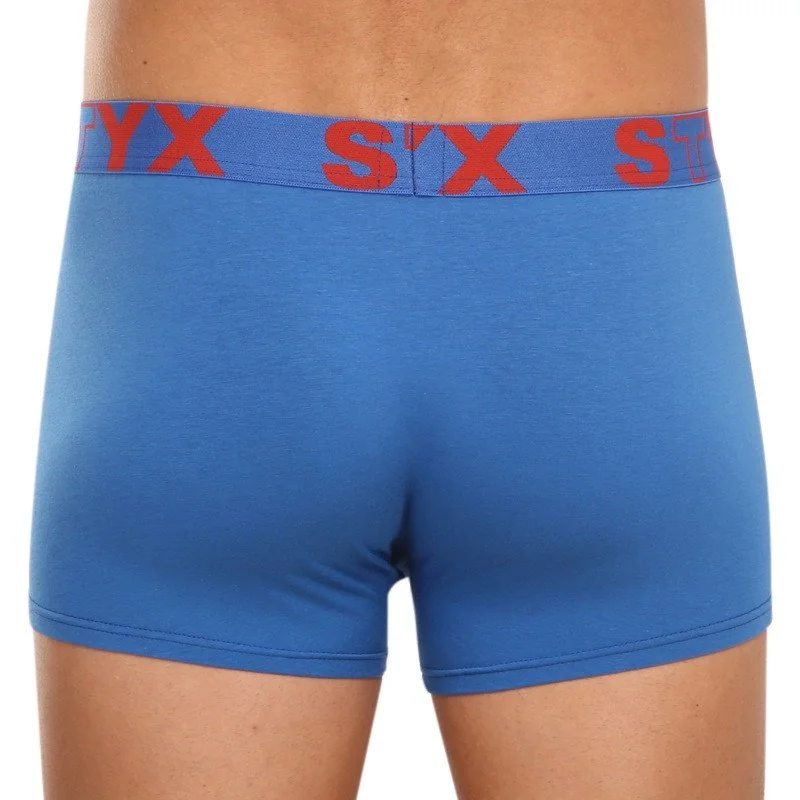 Styx 3PACK pánské boxerky sportovní guma modré (3G96789) L 