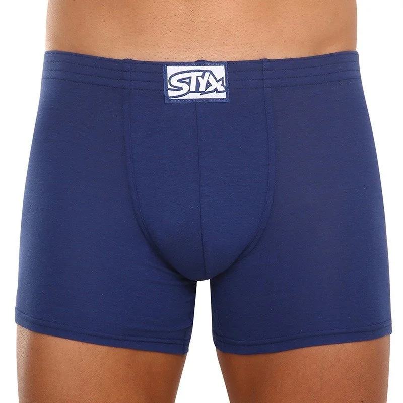 Styx 3PACK pánské boxerky long klasická guma vícebarevné (3F96837) XXL 