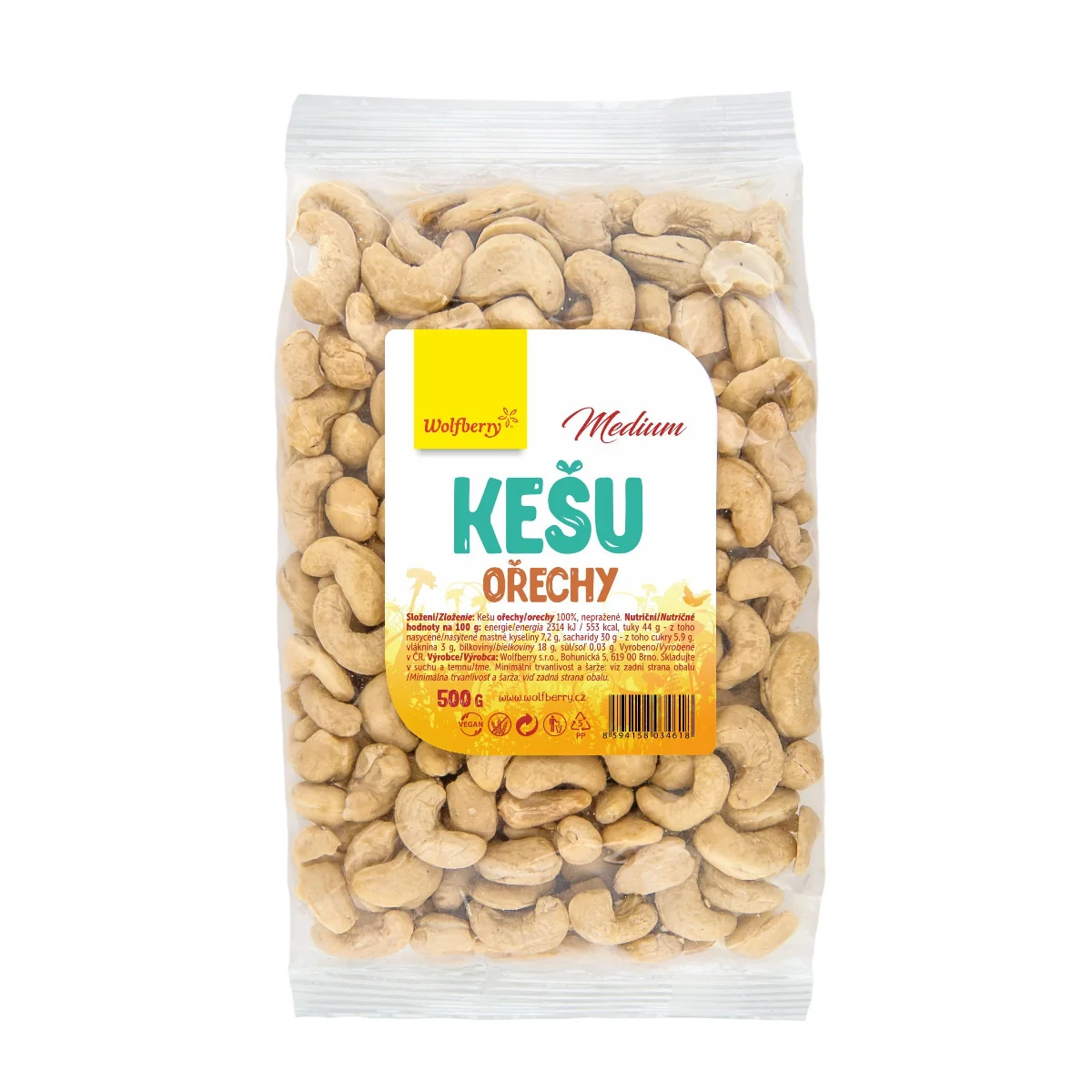 Wolfberry Kešu celé medium 500 g