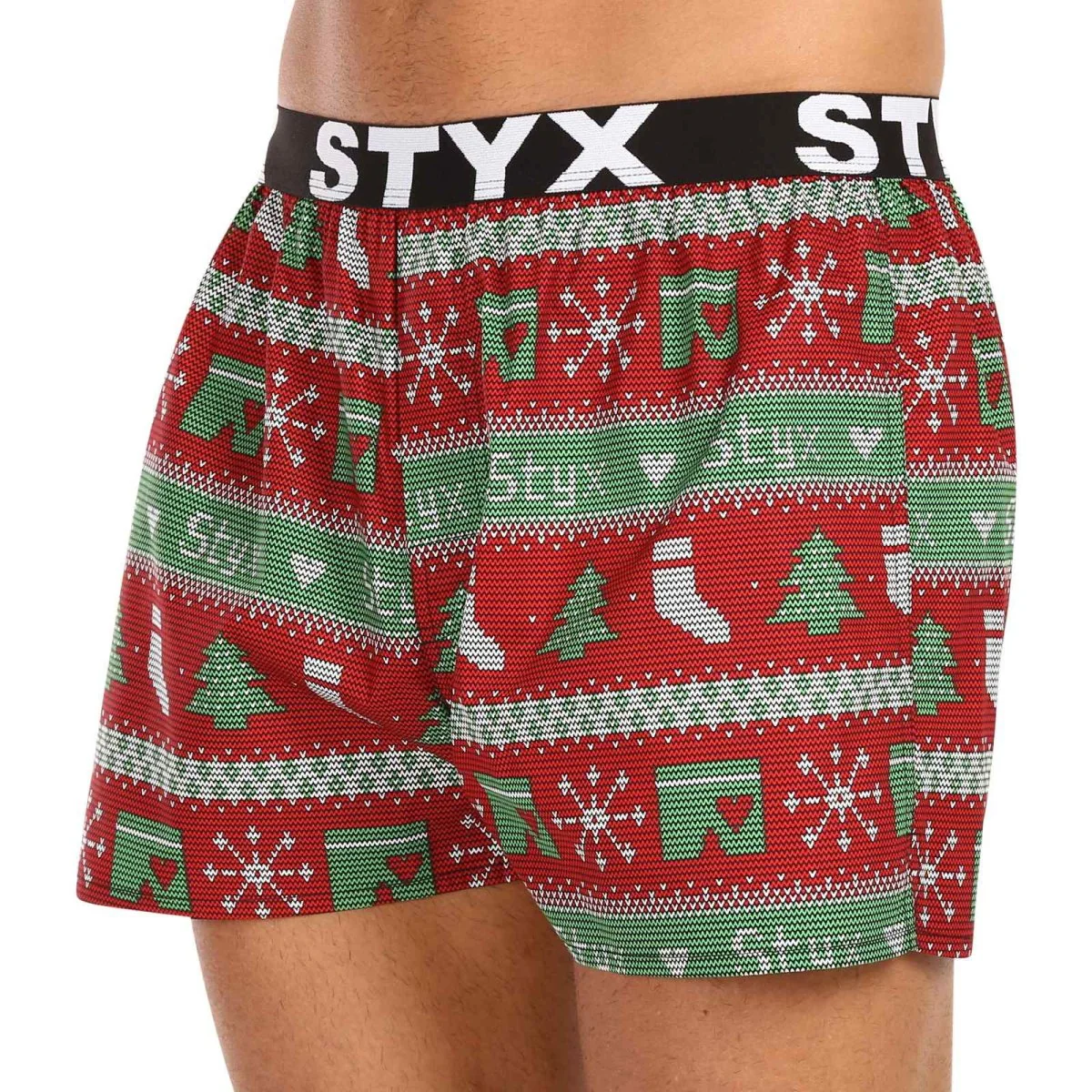 Styx 3PACK pánské trenky art sportovní guma vícebarevné (3B16826) M 