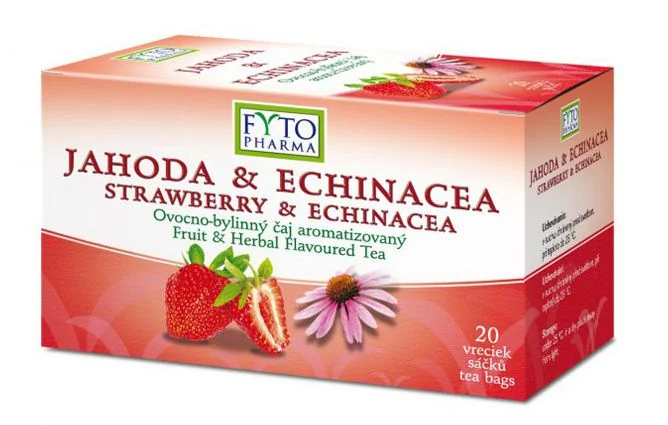 Fytopharma Ovocno-bylinný čaj jahoda & echinacea 20x2 g