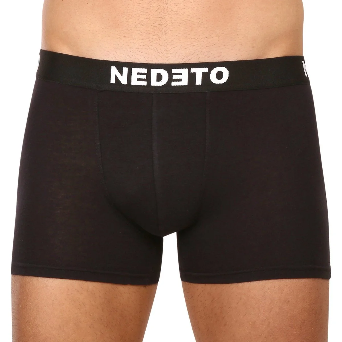 Nedeto 7PACK pánské boxerky černé (7NB001-brand) M 