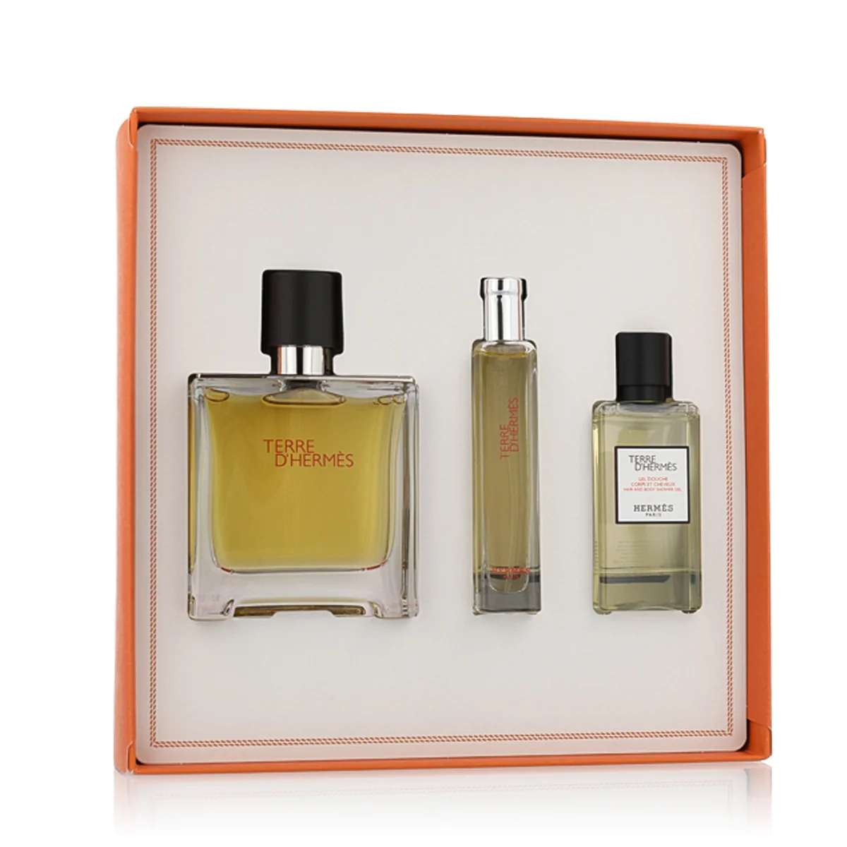 Hermès Terre D' EDT 100 ml + EDT 15 ml + SG na tělo i vlasy 40 ml M