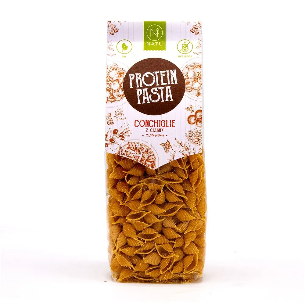 NATU Protein Pasta Conchiglie cizrna BIO 250 g