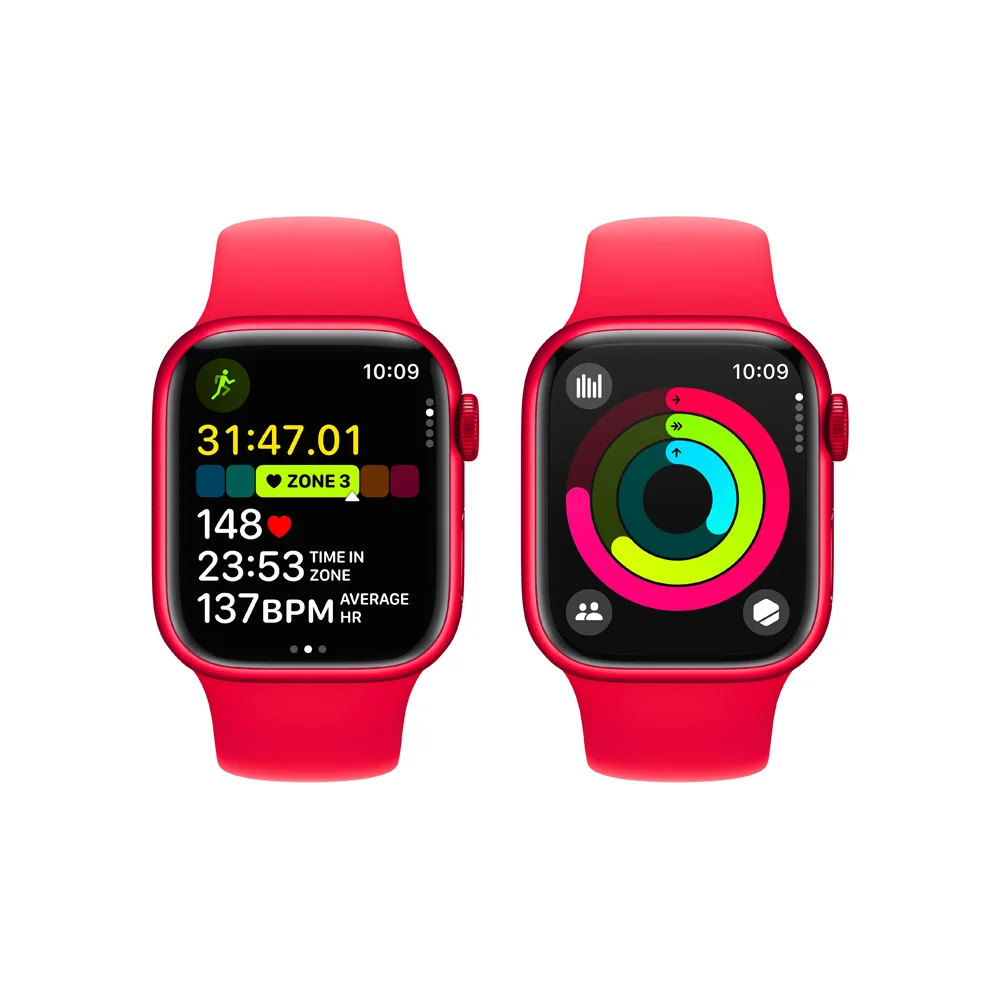 Apple Watch S9 41 mm sport band M/L smart hodinky Red