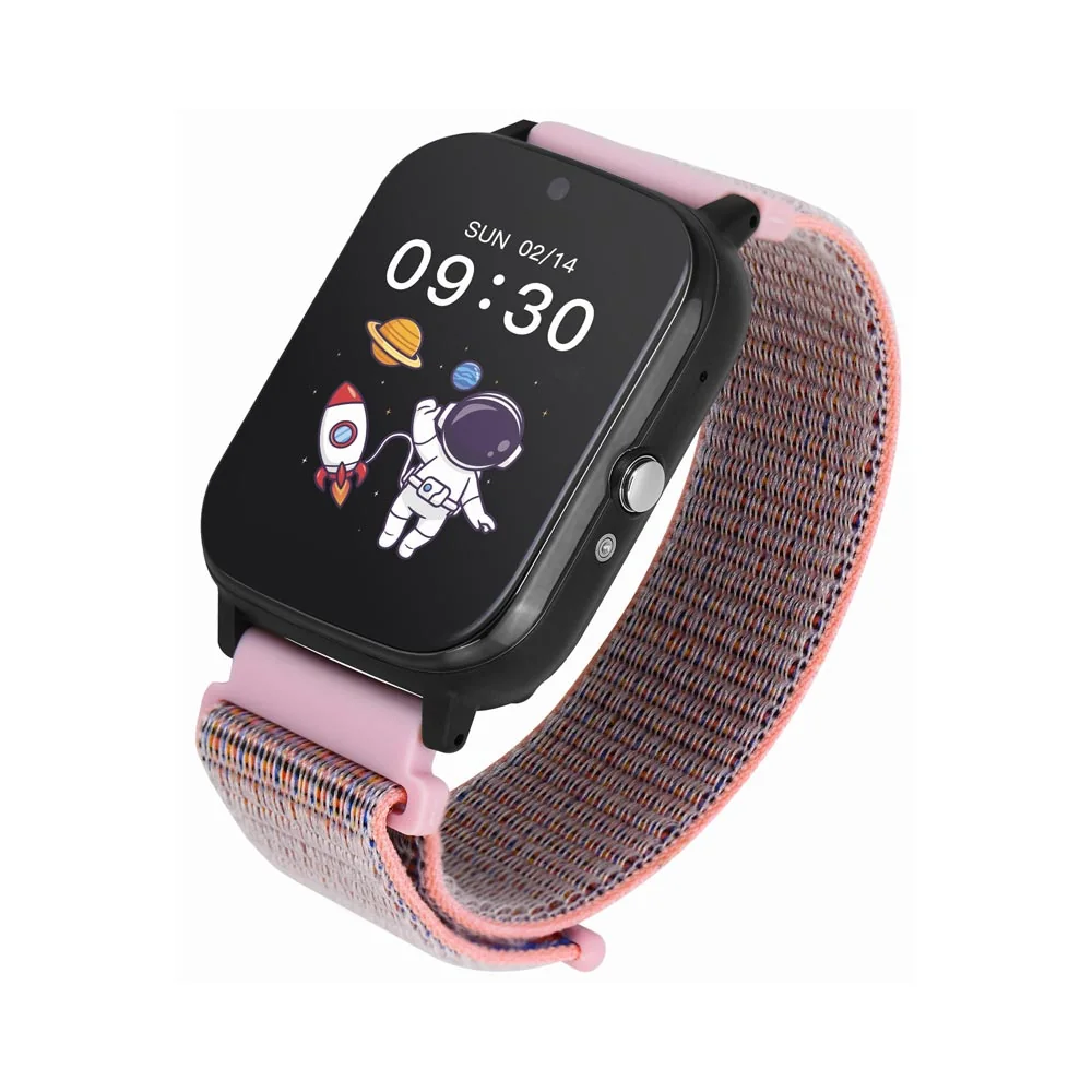 Garett Smartwatch Kids Tech 4G dětské chytré hodinky Pink Velcro