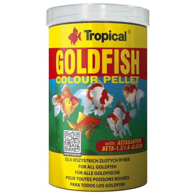 Tropical Goldfish Pellet 1000ml/360g krmivo pro závojnatky 