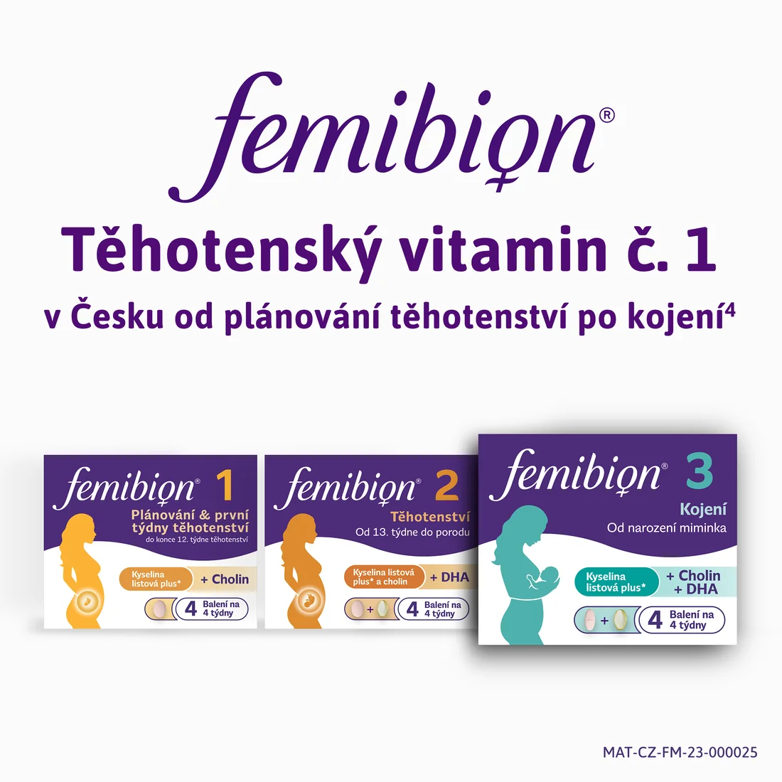 Femibion 3 Kojení 28 tablet + 28 tobolek