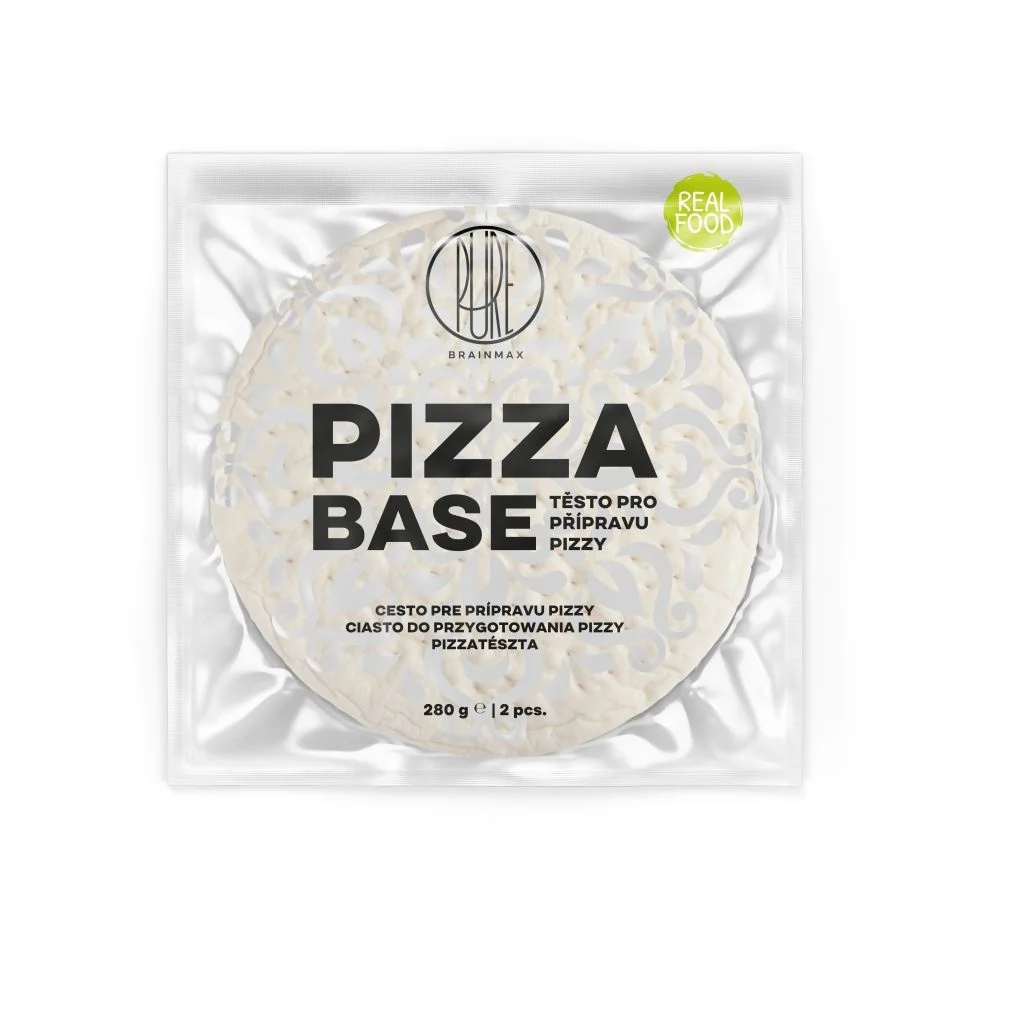 BrainMax Pure Pizza Base hotové těsto na pizzu 2 ks